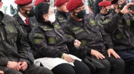 Menhan Prabowo Subianto dan Megawati menghadiri peresmian Smart Campus Medical Intelligence STIN. (Dok. Kemenhan RI)