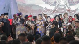 Acara halal bi halal yang digelar di kediaman Menteri Pertahanan RI Prabowo Subianto. (Dok. Tim Media Prabowo Subianto)
