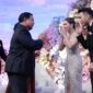 Jessica Milla dan Jessica dan Yakup Hasibuan terlihaþ bahagia dengan ketersediaan waktu Prabowo yang berkenan hadir. (Dok. Tim Media Prabowo)