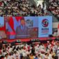 Nama  Prabowo diteriakkan oleh relawan saat Presiden Jokowi berpidato di depan ribuan pendukungnya di Acara Puncak Musyawarah Rakyat Relawan Jokowi. (Foto Dok. Tim Media Prabowo)