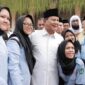 Prabowo Subianto menghadiri halal bihalal santri Badan Komunikasi Pemuda Remaja Masjid Indonesia (BKPRMI). (Foto Dok. Tim Media Prabowo)