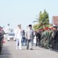 Menteri Pertahanan (Menhan) Prabowo Subianto Menghadiri Upacara penyerahan dua kapal di Dermaga Madura, Koarmada II Ujung, Surabaya, Senin, 14 Agustus 2023. (Dok. Tim Media Prabowo Subianto)