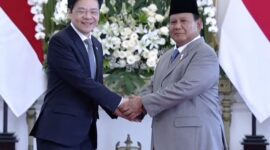Presiden RI Prabowo Subianto menerima kunjungan resmi kenegaraan dari Perdana Menteri (PM) Singapura Lawrence Wong di Istana Merdeka. (Dok. Tim Media Prabowo)