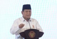 Presiden Prabowo Subianto dalam Musyawarah Kadin Indonesia  yang diselenggarakan di The Ritz Carlton, Jakarta, Kamis (16/1/2025) sore. (Dok. Tim Komunikasi Prabowo Subianto)