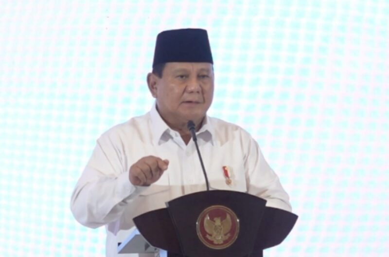 Presiden Prabowo Subianto dalam Musyawarah Kadin Indonesia  yang diselenggarakan di The Ritz Carlton, Jakarta, Kamis (16/1/2025) sore. (Dok. Tim Komunikasi Prabowo Subianto)