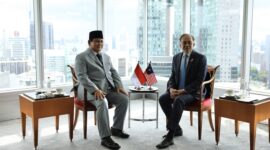 Presiden RI, Prabowo Subianto melakukan pertemuan bilateral dengan Perdana Menteri Datuk Seri Anwar Ibrahim di Twin Tower Petronas, Kuala Lumpur. (Dok. Tim Media Prabowo)